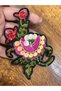 Iron-On Beading Zircon Stone Stitching Flowers Embroidered Sewing Applique - 2