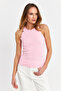 Women's Dusty Pink Button Detail Sleeveless Camisole Blouse Tf55 - 2