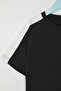 Black Boy's Color Block Knitted T-Shirt Tkdss25Ts00065 - 3