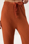 بنطال مرن بأرجل واسعة ومزخرف بالبلاط TWOSS25PL00061 - 5