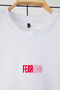 Beyaz Oversize/Geniş Kesim %100 Pamuklu Baskılı T-Shirt TMNSS25AL00003 - 5