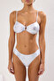 Yılan Desenli Aksesuarlı Straplez Kaplı Regular Normal Bel Bikini Takımı TBESS25BT00074 - 3