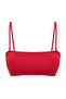 Kırmızı Straplez Kaplı Bikini Üstü TBESS25BU00028 - 6