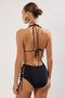 Siyah Üçgen Cut Out Detaylı Bikini Üstü TBESS25BU00034 - 5