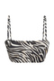 Zebra Desenli Straplez Kaplı Bikini Üstü TBESS25BU00044 - 10