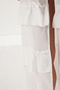 White Maxi Woven Ruffled Kimono&Kaftan Tbess25Km00024 - 4