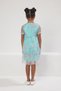 Mint Floral Balloon Sleeve Woven Dress Tkdss25El00027 - 3