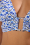 Etnik Desenli Aksesuarlı Üçgen Kaplı Bikini Üstü TBESS24BU00002 - 3