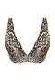 Leopar Desenli Üçgen Kaplı Bikini Üstü TBESS22BU0017 - 5