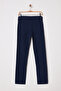 Navy Blue Slim Fit Basic 5 Pocket Flexible Gabardine Pants Tmnss25Pl00020 - 11