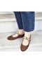 Pearl Stone Mary Jane Round Toe Daily Trend Comfortable Ballerinas - 2