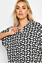 Plus Size Short Sleeve Patterned Button-Up Shirt 303357 - 4