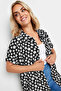 Patterned Plus Size Short Sleeve Shirt 303358 - 4