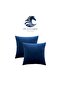 Set of 2 Soft Velvet Decorative Square Throw Pillow Case Pillowcases 45X45 cm