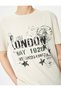 Short Sleeve Printed T-Shirt Crew Neck Cotton Comfortable Fit - 5