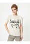 Short Sleeve Printed T-Shirt Crew Neck Cotton Comfortable Fit - 3