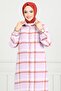 Lilac Plaid Tunic - Front Button, 4446Ktr927-M - 3