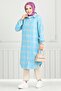 Blue Plaid Tunic 4446Ktr927-M - Front Button