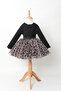 Leopard Patterned Cotton Combed Lining Girl's Tutu Skirt - 3
