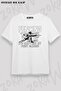 Unisex Oversize Mold Fencing Design Printed Tshirt