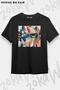 Unisex Oversize Fit Grendizer in Space Planet Design Printed Tshirt