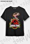 Unisex Oversize Fit Jurassic Park Tropical Dark Design Printed Tshirt