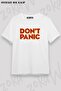 Unisex Oversize Fit Don'T Panic Design Printed Tshirt