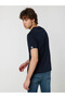 Regular Fit Navy Blue Men's T-Shirt Lf2029278 - 3