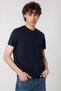 Regular Fit Navy Blue Men's T-Shirt Lf2029278