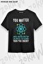 Unisex Oversize Mold Physics Atom Matter Design Printed Tshirt
