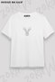 Unisex Oversize Molded Deer Design Printed Tshirt