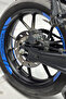 Cf Moto All Models Compatible Light Blue Rim Strip Sticker Sticker (8 Pieces) - 3