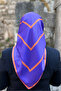 Square S Harfli Mor Turuncu Twill Eşarp - 3