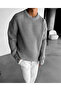 Oversize Loose Pullover Non-Pilling Crew Neck Stylish and Comfortable Loose Fit Knitwear Sweater - 2