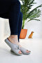 Soft and Lightweight Thick Soled Women's Sports Slippers with Anchor Buckle Beige