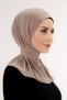Ready-Made Hijab Practical Shawl with Snap Fasteners Suitable for Mink/Sea and Pool - 4