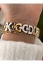 25 mm Case, Gold-Silver Steel Chain Strap, Vintage, Vip Design Women's Wristwatch, Heart-Shaped Bracelet. - 6