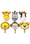 Safari Birthday Concept - 6 Safari Balloons - 5 Safari Banners - Gold Happy - 6 Years Old - 2