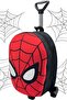 Spiderman Printed Squeegee Kindergarten Nursery 2-6 Years Old Eva Fabric Wheeled Suitcase Backpack and School Bag - 3