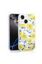 Apple iPhone 15 Case Moving Glossy Liquid Glitter Printed Transparent Tpu Premium Silicone with Rugged Surface