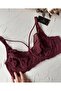 Tyla Lace C Cup Front Striped Daily Use Underwire Stylish Gathering Bra - 3