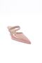 2051-22y Women's Pointed Toe Crystal Stone Banded Slippers - 2