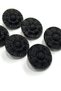 Black Trench Coat Jacket Button - 2.2 cm / Code:2615 - 2