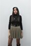 Black Supima Cotton Turtleneck Blouse - 3