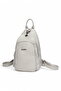 Light Gray Women's Backpack with Logo Detail Brc-1639-1 - 2