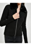 Plush Collar Cardigan Zipper Knitwear - 5