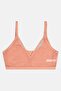 Women Textured Reversible Non-Padded Bra, Peach