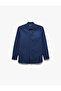 Cotton Slim Fit Long Sleeve Italian Lapel Shirt