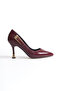 Women's Special Design Thin Heeled Patent Leather Stiletto with Metal Accessories