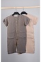 Seasonal Muslin Jumpsuit with Placket 12Months-3Years - 2
